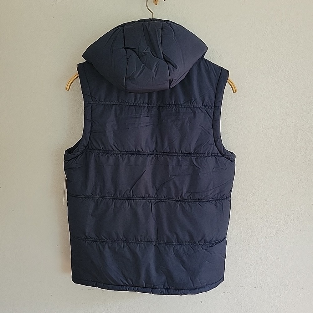 Weatherproof Sherpa Lined‎ Hooded Full Zip Puffer Vest Mens Small Transitional - Picture 2 of 10
